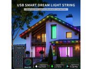 CHYTRÉ Vánoční Osvětlení Na Stromeček 200LED SMART FLASH Bluetooth App PILOT - 20m SW020