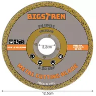 Řezný kotouč na kov 125 mm, 50 ks Bigstren 21639