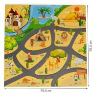 Pěnová podložka pro děti safari puzzle 9ks 93x93cm