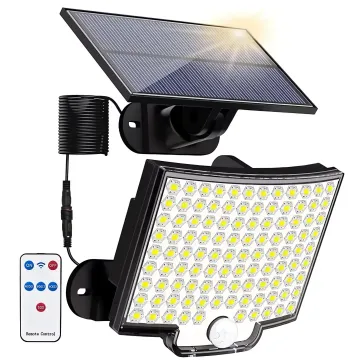 Solární venkovní 106 LED COB osvětlení, IP65, pohybový senzor